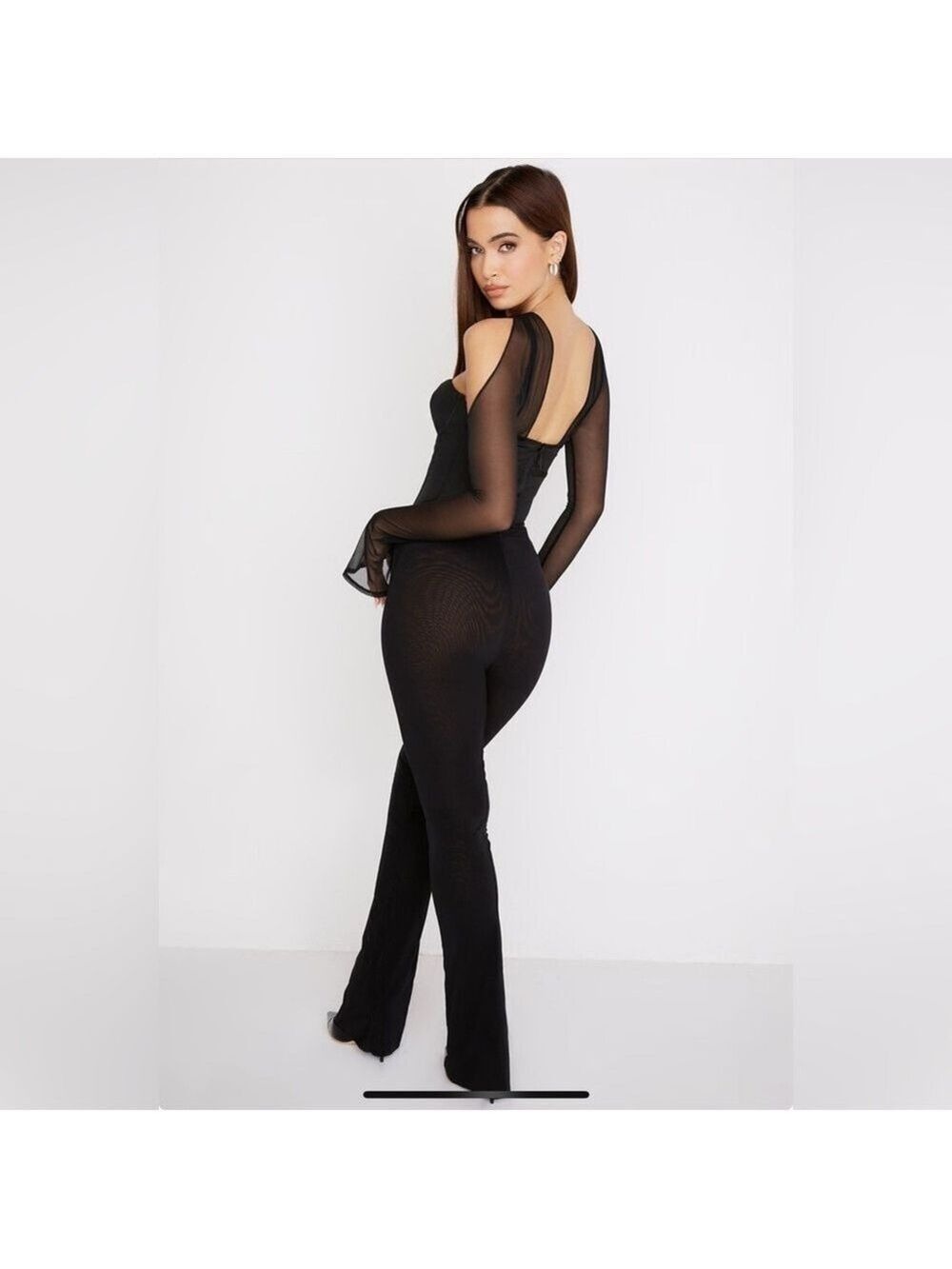 Elegant Black Sheer Pants